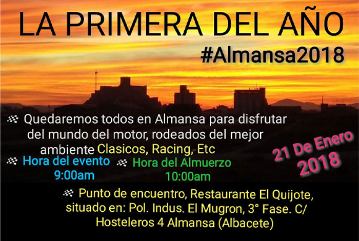 Vídeo de la KDD La Primera del Año realizada en Almansa, el 21/01/2018.